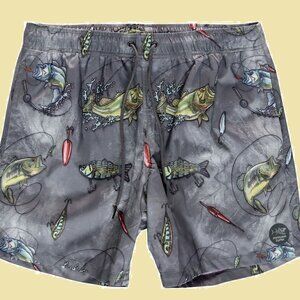 🐟 NWT PSYCHO TUNA SWIM SHORTS. MENS. FOLLOW THE TUNA. XL.